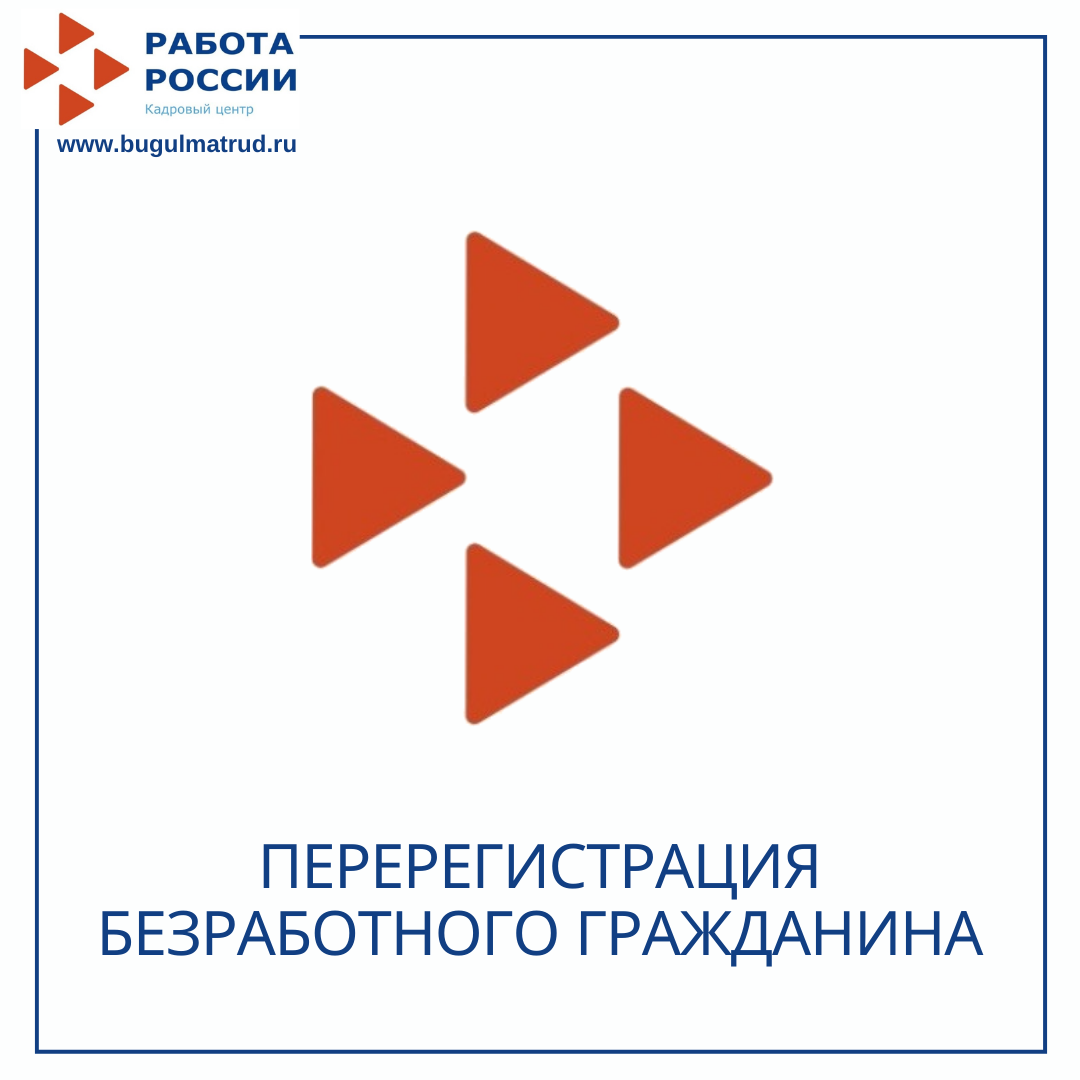 Перерегистрация безработного гражданина 26.01.21